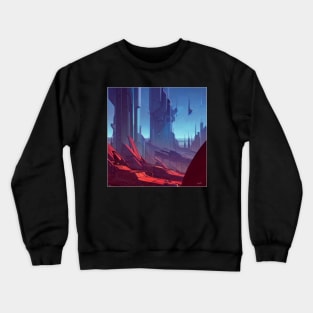 FUTURE CITY DRAWING #002 (FRAMED) Crewneck Sweatshirt